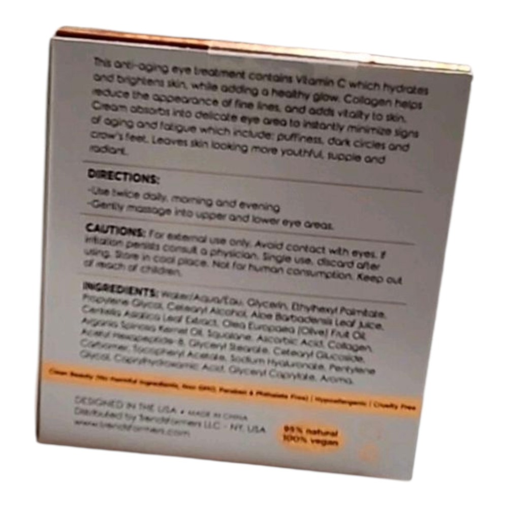 CLAIR Beauty Vitamin C Collagen Anti-Aging Eye Cream Wrimkle Reducing NEW - Picture 8 of 11